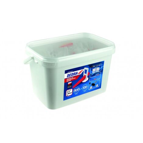 Fliesennivellierungsset, 300 Clips + 100 Keile in einem 5-Liter-Eimer