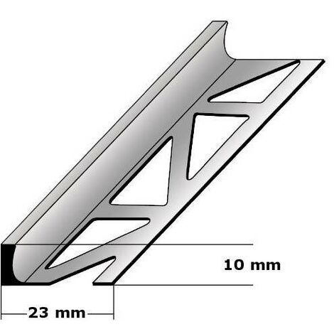 Treppenwinkel Kantenprofil Kantenschutz Alu selbstklebend hell 32x30mm  100cm
