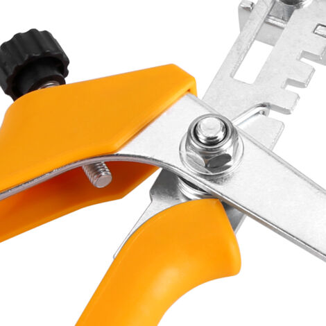 Fliesenverlegezange – Montagesystem mit austauschbaren Spitzen – Material: Metall/Kunststoff, Farbe: Gelb, für Fliesenstärken von 3–16 mm