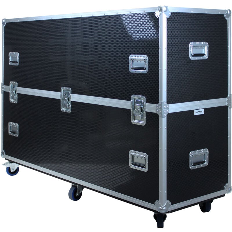 Flight case pour deux écrans tv 65'-75'