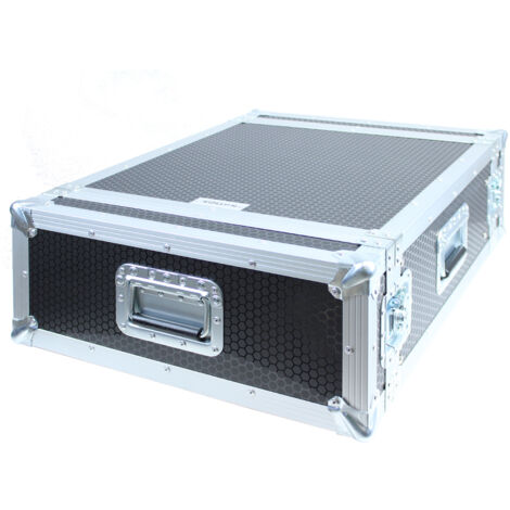 Flight case rack 19'', Capacité 4U, Double porte