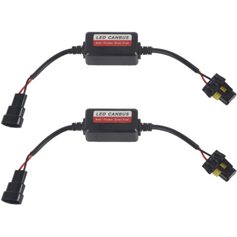 Flimmerfreie 9006 LED-Lampen, 9–32 V, mit Universaldecoder für Tagfahrlicht