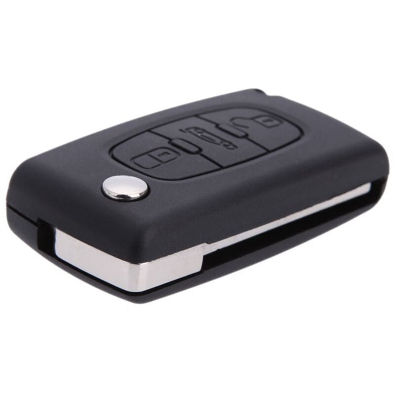 Image of Flip klappbar Remote Auto schluessellos Schluesselhuelle Schale fuer 407 307 607 Mit3 Tasten