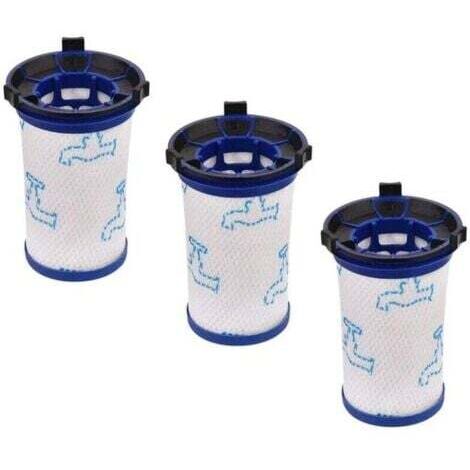 FlkwoH - 3 filtros de repuesto para aspiradoras Rowenta Air Force 360 ​​RH9051WO, RH9057WO, RH9059WO, RH9081WO, RH9086WO y Tefal Air Force 360 ​​(alternativa a ZR009001)