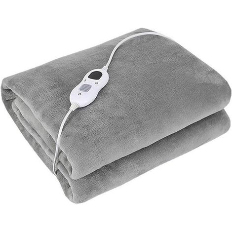 FlkwoH Couverture électrique chauffante électrique matelas genouillères 110 V couverture chauffante (couleur : gris, taille : taille unique)