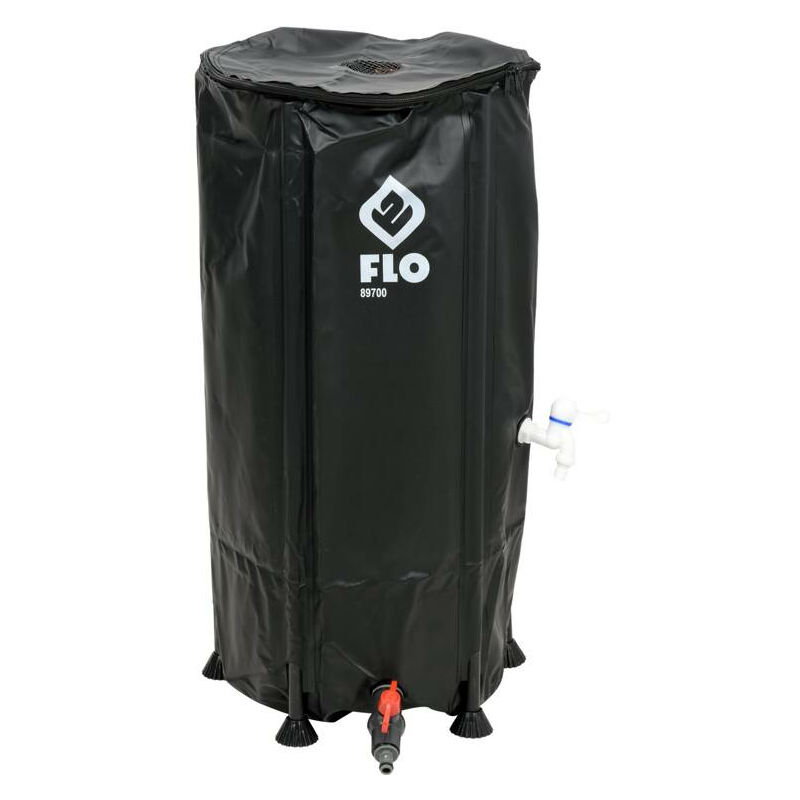 FLO Baril de pluie pliable - 100L - PVC - 40 x 40 x 78 cm