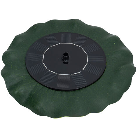 main image of "Floating fountain lotus leaf petal solar fountain 6V/1W, equipped with 9 nozzles"