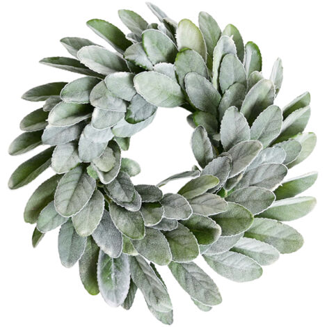 Flocage Agneaux Oreille Feuille Simulation Lapin Oreille Feuille Guirlande, Fausses Feuilles Vigne pour Mariage Pièce Maîtresse Manteau Table Fête (x)