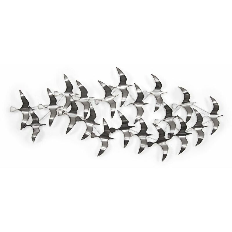 

Flock of seagulls cm 61x136x10cm BP6093 - plata - Artedalmondo