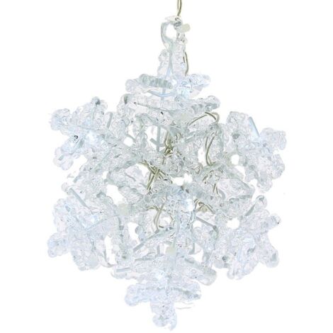 Flocon de Neige sur piles 14,50 cm