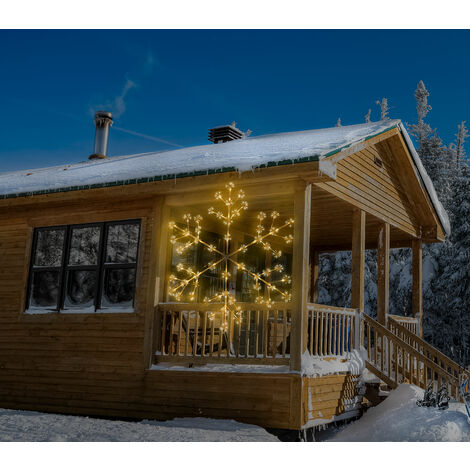Flocon de neige XXL - Ø 150 cm - 480 LED blanc chaud