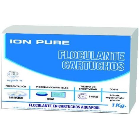 Floculante en Cartucho 1 kg – Mejora Filtración en Filtros de Arena  Coagula Impurezas para Agua Transparente  Piscinas Privadas y Públicas