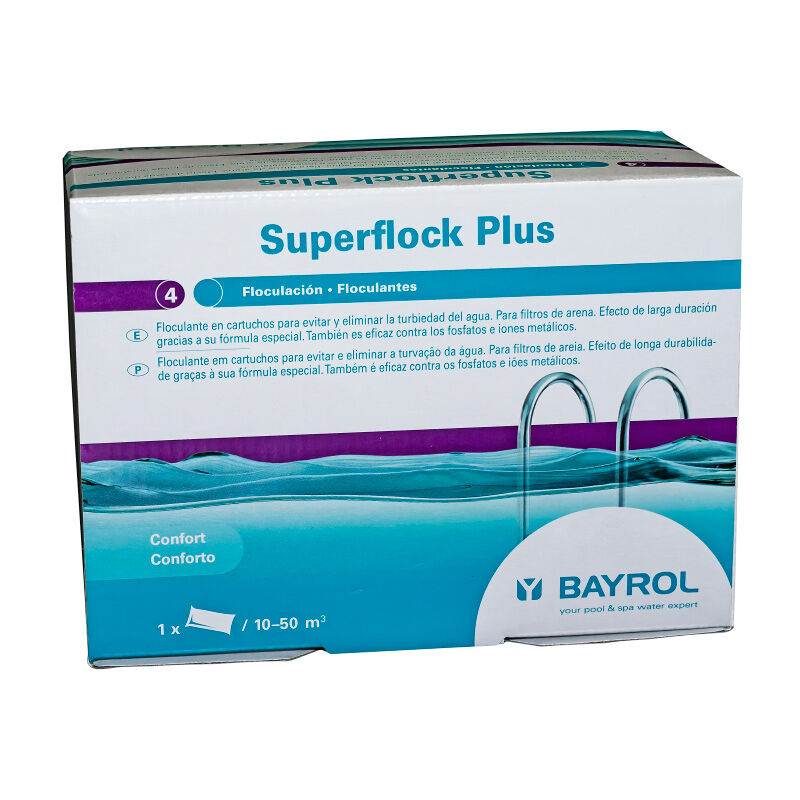 Bayrol - Superflock Agente Clarificante Para Piscinas, Tubo De 1 Kg