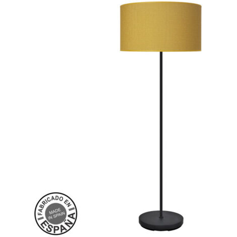 Floor De Lounge 1xE27 Nero Giallo 163x40x40cm MODA