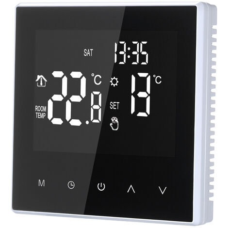 Floor heating thermostat Weekly programming cycle LCD large screen Suitable for home school office hotel 16A