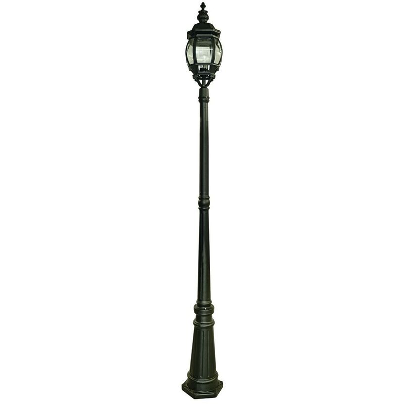 Searchlight Lighting - Searchlight Bel Aire - 1 Light Outdoor Lamp Post Black IP44, E27
