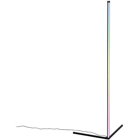 Floor Lamp Black Incl. LED with RGB and Remote Control - Carla