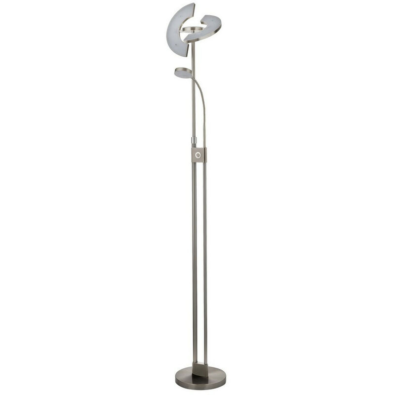 Searchlight - Gio Led Mother & Child Floor Lamp Satin Nickel & Chrome