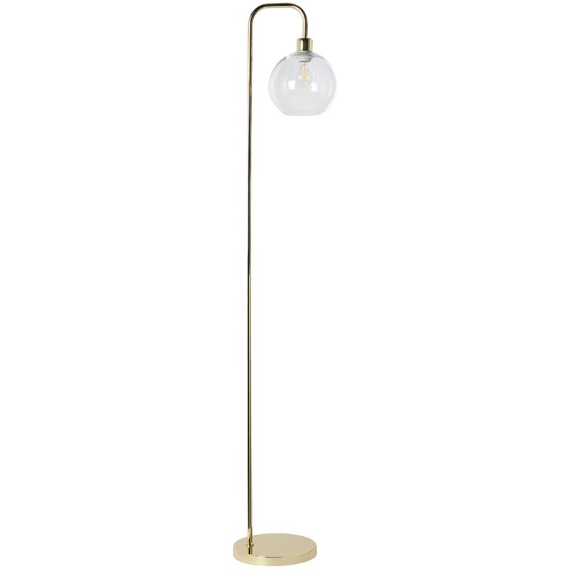 Image of Floor Lamp Gold Metal Base Glass&hellip;