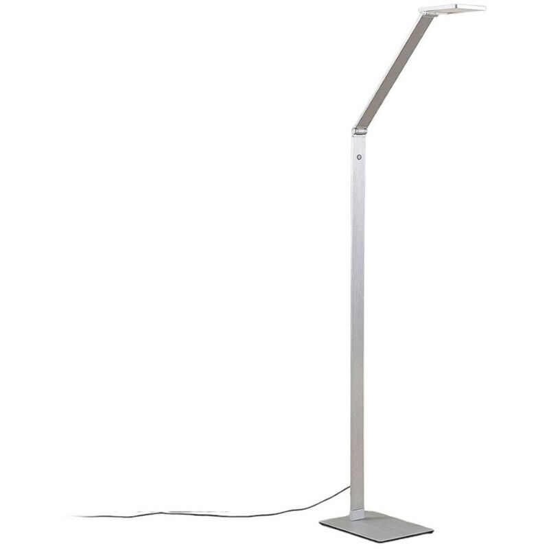 Lucande Led Floor Lampdimmable 'resi' Made Of Aluminium For Office & Workroom