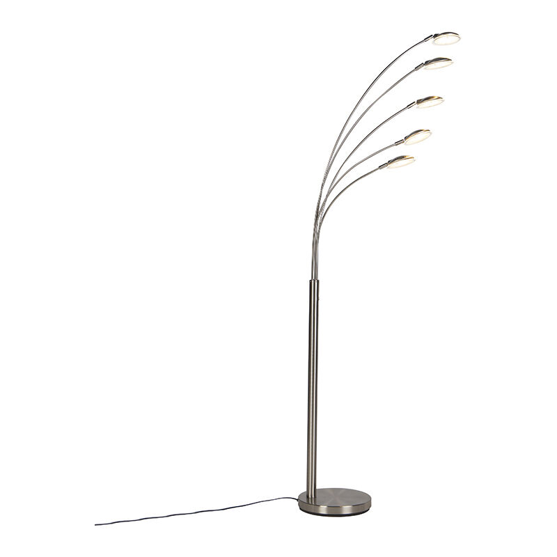 Steel Floor Lamp Incl. LED with Touch Dimmer - Sixties Trento