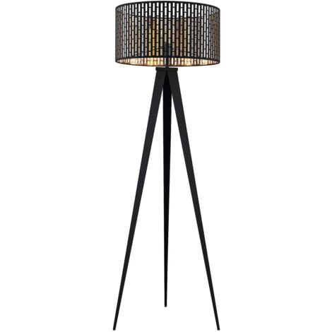 LINDBY Floor Lamp 'Thoralf' made of Metal for Living Room & Dining Room