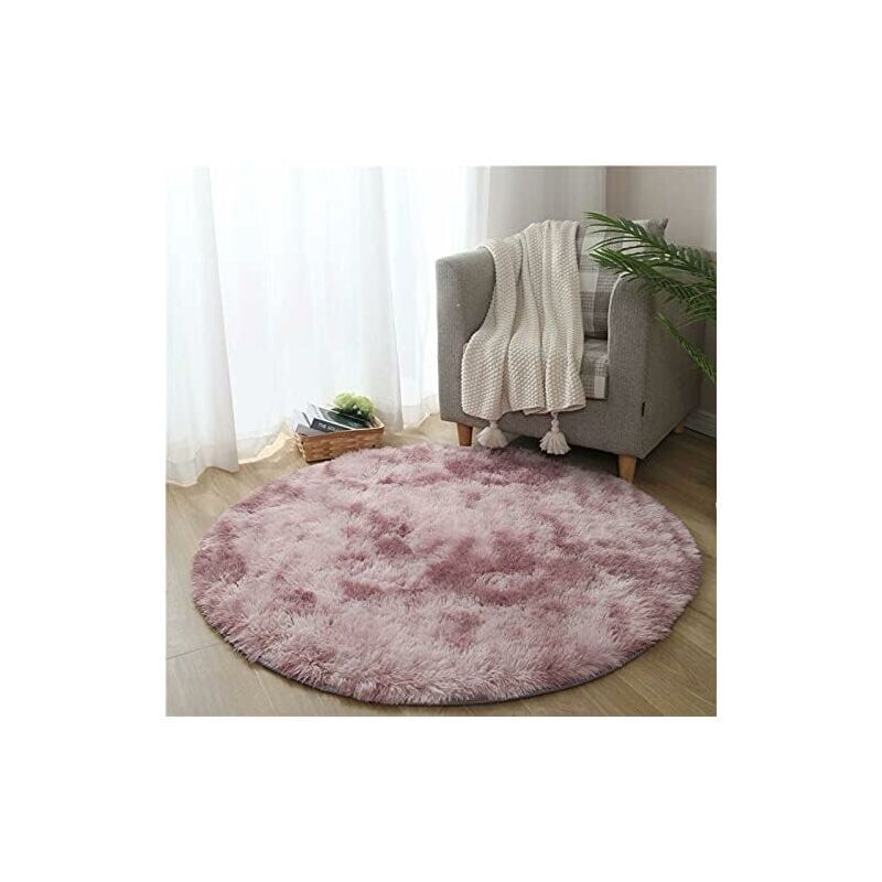 Gabrielle - Floor Mat, Tie Dye Round Floor Mat, Gradient Net Red The Same Bedside Shag Rug, Floor Mat, Room Decoration, Pastoral Style Carpet,