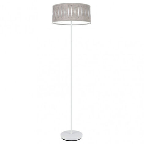 Floor Piron 1xe27 Bianco/Grigio Cemento 165x40x40 Cm mark FABRILAMP