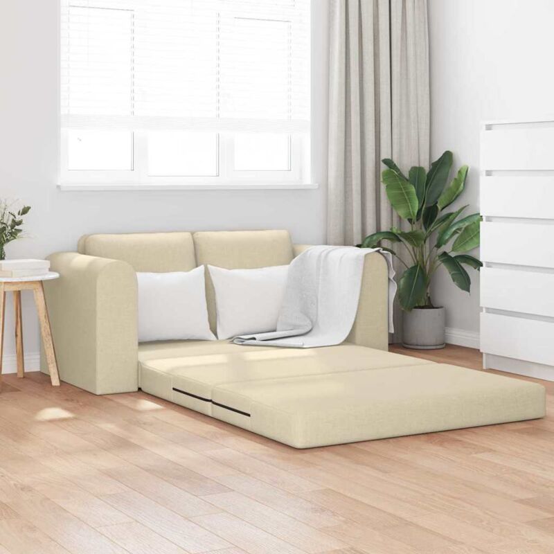 Sofa Bed Cream 148 X 71 X 83 Cm Fabric Vidaxl