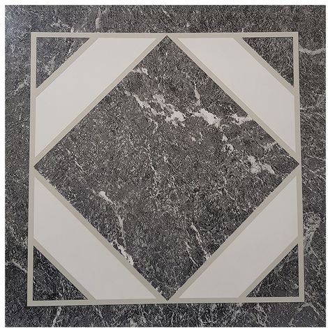 Floor Tiles Adhesive Vinyl Flooring Kitchen Bathroom Grey Black Marble Mosaic