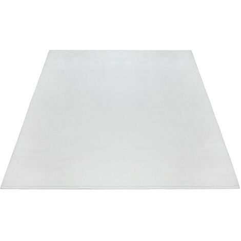 FLOORNOVO Hochflor Teppich Beige einfarbig - 110 x 60 cm - Besonders Weicher Teppich Wohnzimmer & Badezimmerteppich - Pflegeleicht - vielseitig einsetzbar im Innenbereich