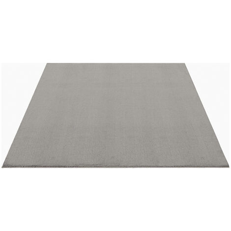 FLOORNOVO Hochflor Teppich Beige einfarbig - 110 x 60 cm - Besonders Weicher Teppich Wohnzimmer & Badezimmerteppich - Pflegeleicht - vielseitig einsetzbar im Innenbereich