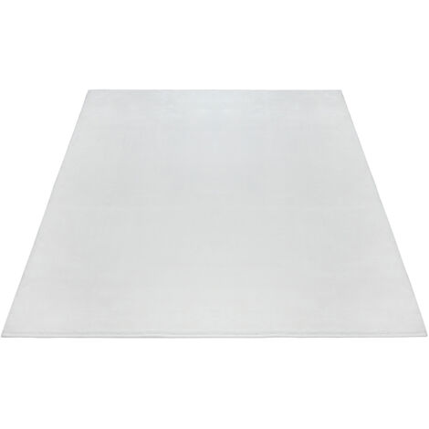 FLOORNOVO Hochflor Teppich Beige einfarbig - 200 x 140 cm - Besonders Weicher Teppich Wohnzimmer & Badezimmerteppich - Pflegeleicht - vielseitig einsetzbar im Innenbereich