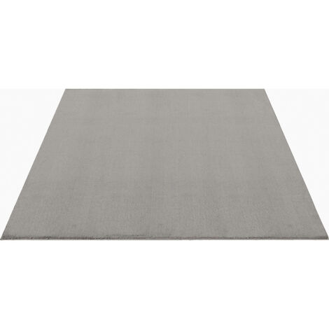 FLOORNOVO Hochflor Teppich Beige einfarbig - 200 x 140 cm - Besonders Weicher Teppich Wohnzimmer & Badezimmerteppich - Pflegeleicht - vielseitig einsetzbar im Innenbereich