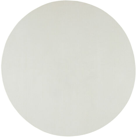 FLOORNOVO Hochflor Teppich rund einfarbig - Ø 117 cm - Besonders Weicher Teppich Wohnzimmer & Badezimmerteppich - Pflegeleicht - vielseitig einsetzbar im Innenbereich