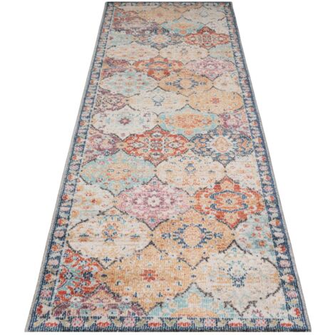FLOORNOVO In- & Outdoor Teppich  - 300 x 80 cm - Outdoorläufer - Flachgewebe für Garten Balkon Terrasse und Innenbereich - Robust & Pflegeleicht - vielseitig einsetzbar im Innen- und Außenbereich