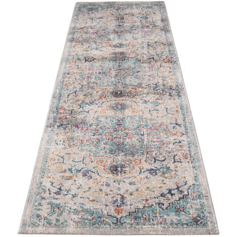 FLOORNOVO In- & Outdoor Teppich  - 300 x 80 cm - Outdoorläufer - Flachgewebe für Garten Balkon Terrasse und Innenbereich - Robust & Pflegeleicht - vielseitig einsetzbar im Innen- und Außenbereich