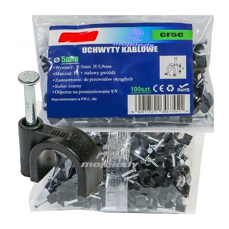 FLOP 05 Halter 100 Stk. Packung 5x5,9 schwarz CF5C