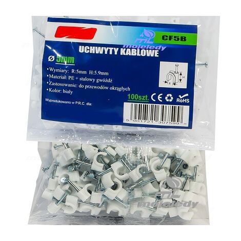 FLOP 05 Halter 100 Stk. Packung 5x5,9 weiß CF5B