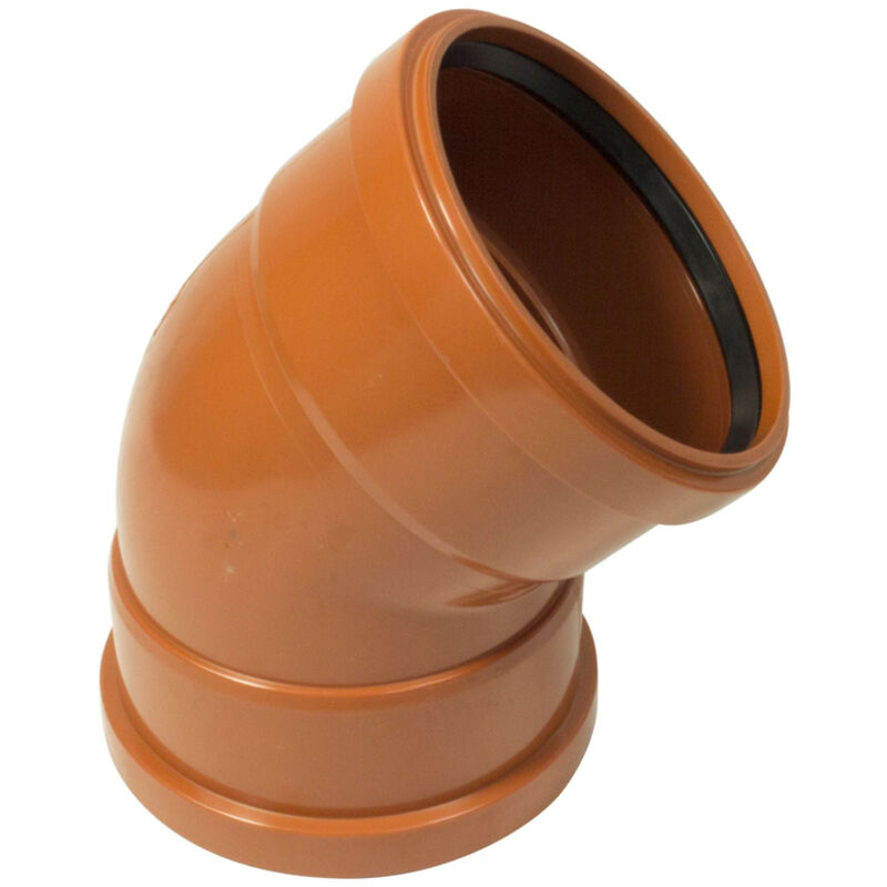 Image of FloPlast 110mm Double Socket 45° Bend&hellip;