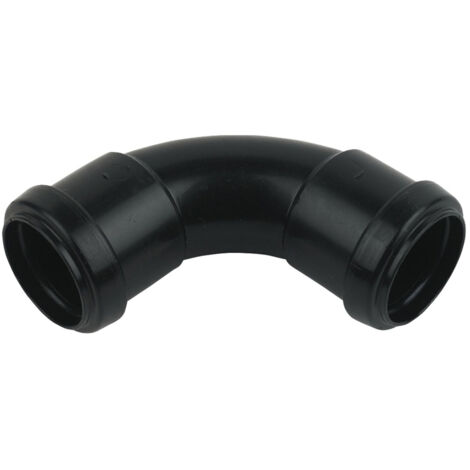 FloPlast 32mm Black Push Fit Waste 92.5 Degree Bend