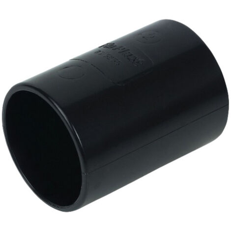 FloPlast 40mm ABS Solvent Weld Coupling - Black Plumbing Connector