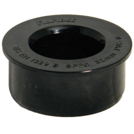 FloPlast 40mm Black PVC-U Boss Adaptor - Solvent Weld Fitting