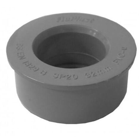 FloPlast 40mm Grey Boss Adaptor - Solvent Weld Pack of 10