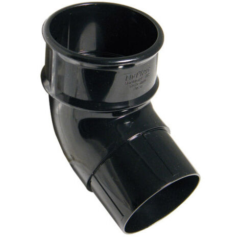 FloPlast 68mm Round 112' Offset Bend - Black