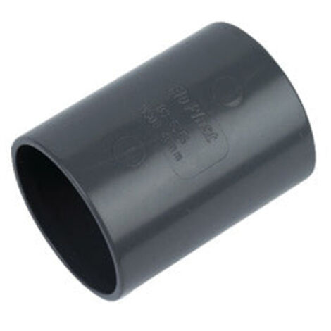 FloPlast ABS Solvent Weld Coupling 50mm Grey, Pack of 10