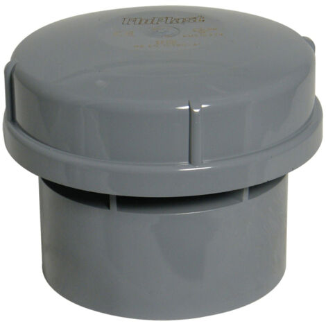 FloPlast AV110 Air Admittance Valve for 110mm Pipe - Grey