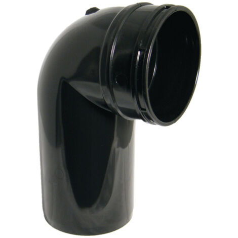 FloPlast Black Soil 90 Degree Spigot Bend - Durable Plumbing