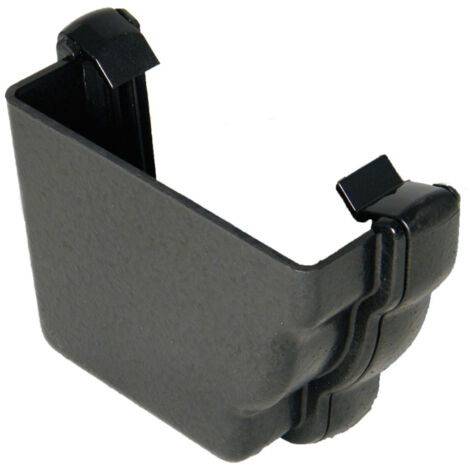 FloPlast Cast Iron Effect Left-Hand External Stopend Gutter