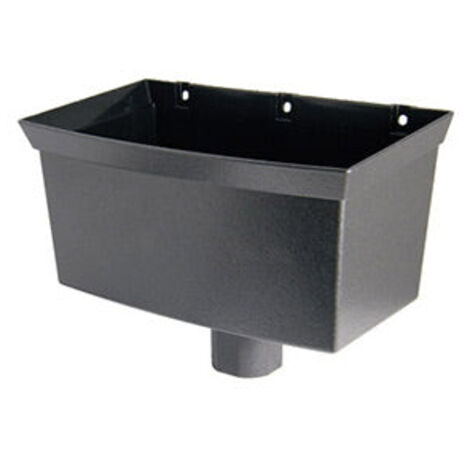 FloPlast Cast Iron Effect Universal Hopper for Guttering
